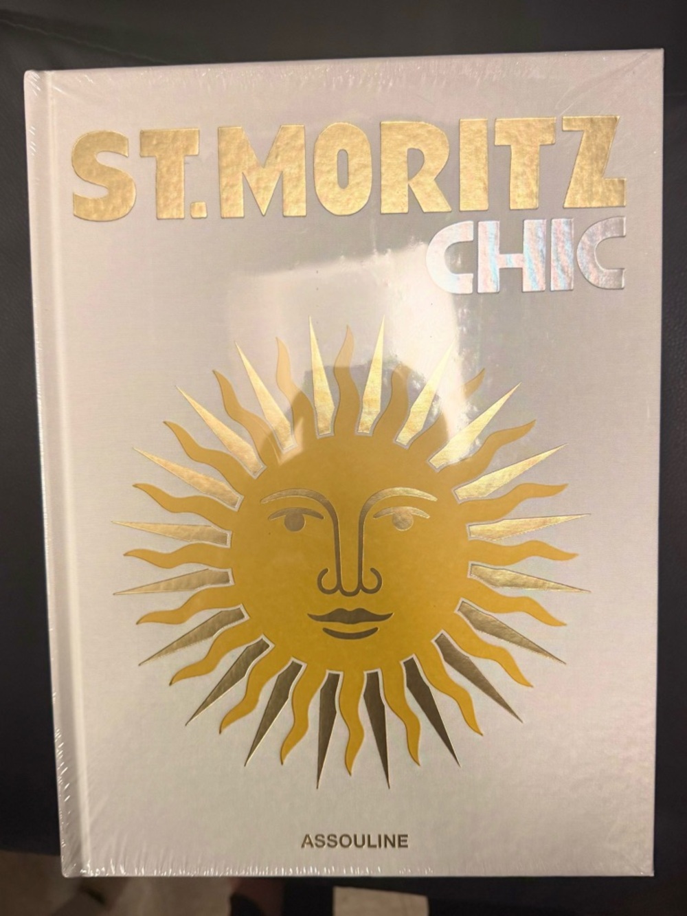 Assouline St. Moritz Chic Book Hardcover - Gold & White